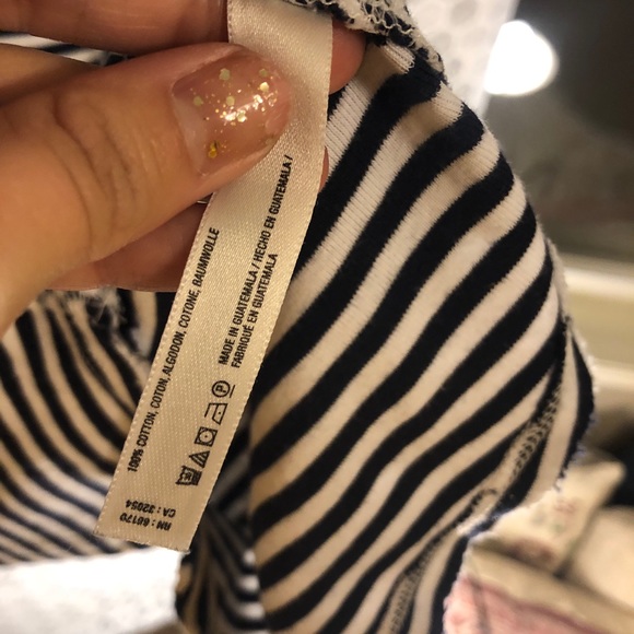 Pure Good/Anthropologie Striped V Neck - Picture 5 of 8